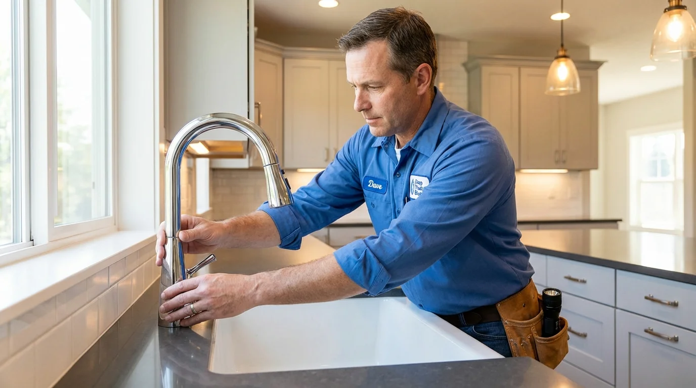 Kitchen faucet installation by Johns Plumbing LLC in Gifford